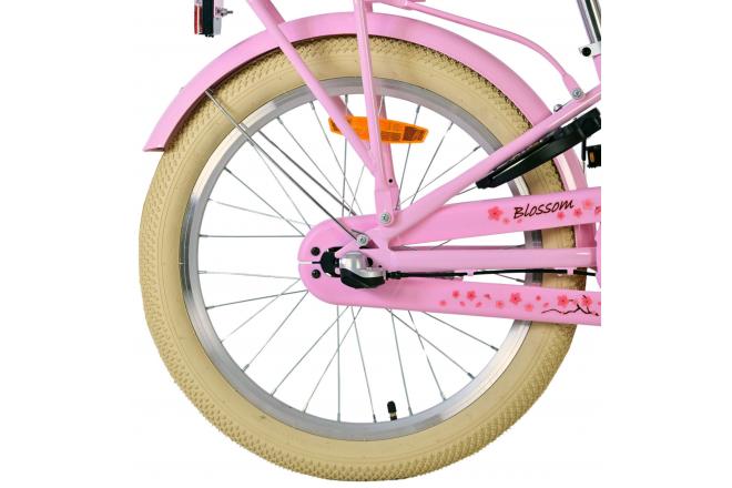 Volare Blossom Kinderfahrrad - Mädchen - 20 Zoll - Rosa - Nexus 3 Gänge