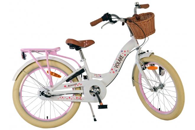 Volare Blossom Kinderfahrrad - Mädchen - 20 Zoll - Weiß - Nexus 3 Gänge