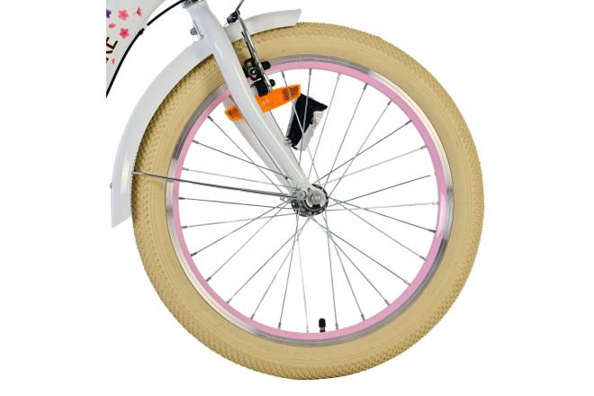 Volare Blossom Kinderfahrrad - Mädchen - 20 Zoll - Weiß - Nexus 3 Gänge