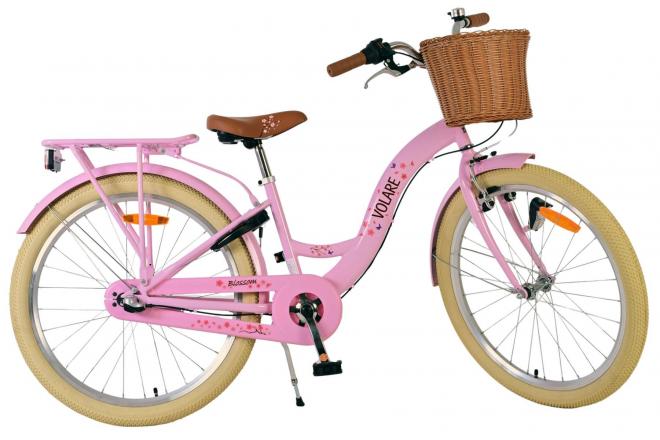 Volare Blossom Kinderfahrrad - Mädchen - 24 Zoll - Rosa - 3 Gänge