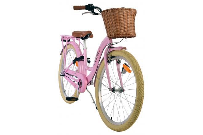 Volare Blossom Kinderfahrrad - Mädchen - 24 Zoll - Rosa - 3 Gänge