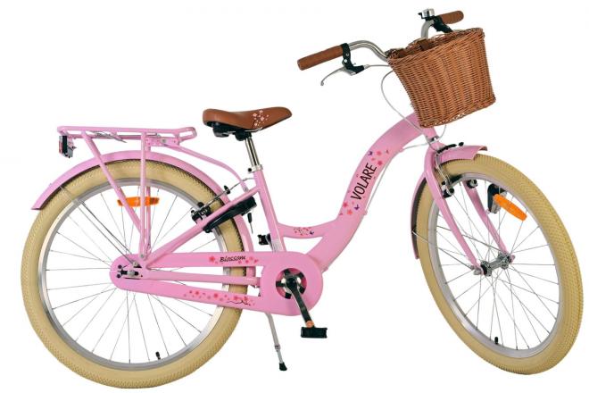 Volare Blossom Kinderfahrrad - Mädchen - 24 Zoll - Rosa - Zweihandbremsen