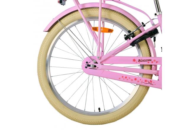 Volare Blossom Kinderfahrrad - Mädchen - 24 Zoll - Rosa - Zweihandbremsen