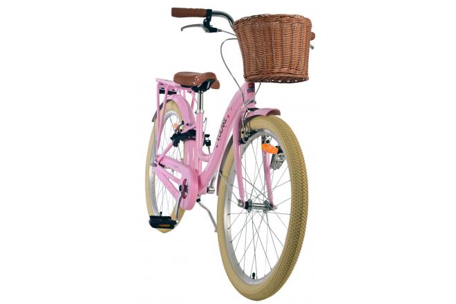 Volare Blossom Kinderfahrrad - Mädchen - 24 Zoll - Rosa - Zweihandbremsen