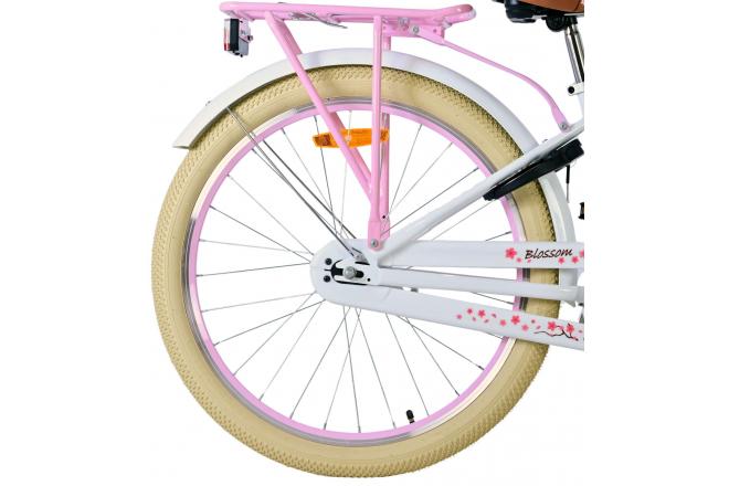 Volare Blossom Kinderfahrrad - Mädchen - 24 Zoll - Weiß