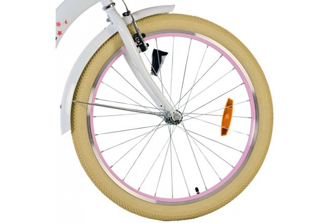 Volare Blossom Kinderfahrrad - Mädchen - 24 Zoll - Weiß