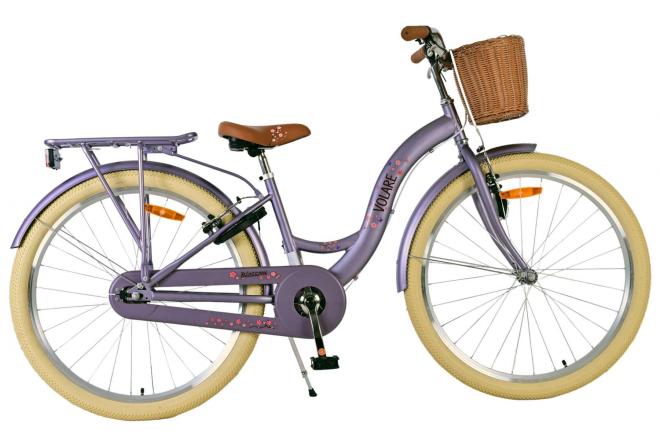 Volare Blossom Kinderfahrrad - Mädchen - 26 Zoll - Lila - Zwei Handbremsen