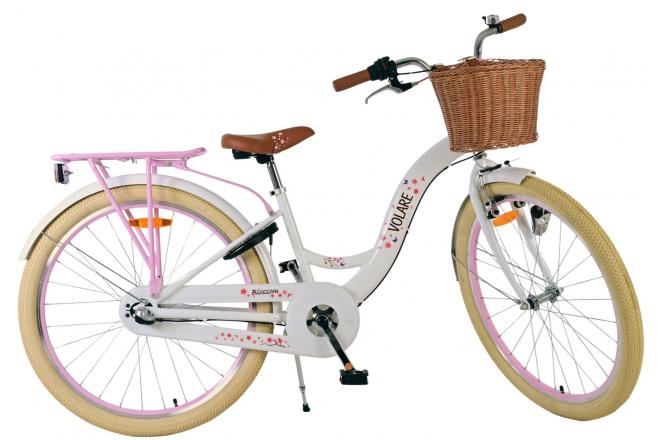 Volare Blossom Kinderfahrrad - Mädchen - 26 Zoll - Weiß - Nexus 3-Gange