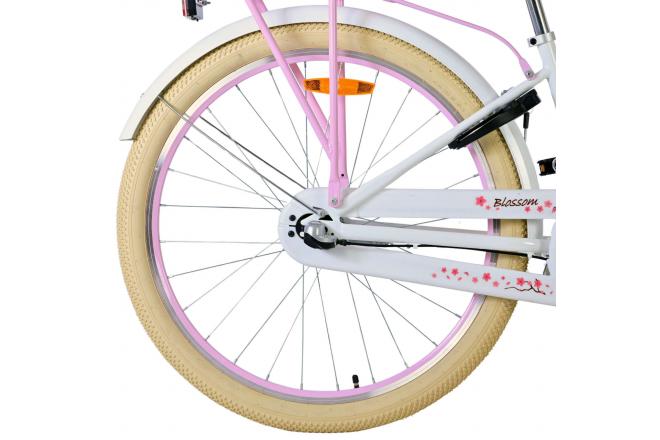 Volare Blossom Kinderfahrrad - Mädchen - 26 Zoll - Weiß - Nexus 3-Gange