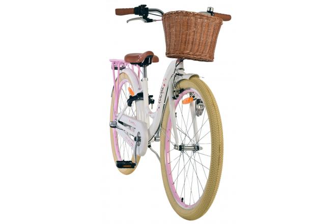 Volare Blossom Kinderfahrrad - Mädchen - 26 Zoll - Weiß - Nexus 3-Gange