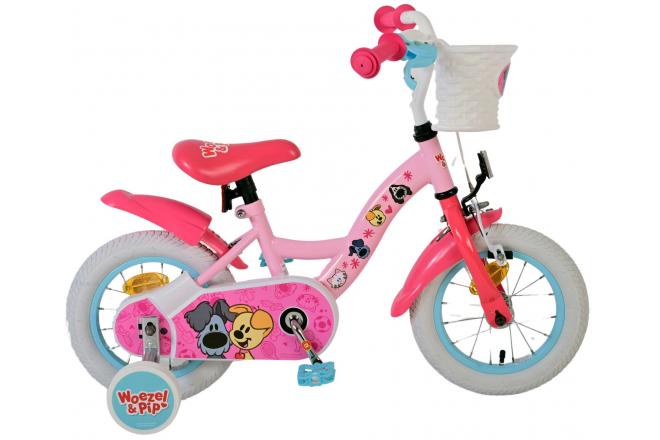 Woezel & Pip Kinderfahrrad - Mädchen - 12 Zoll - Rosa [CLONE]