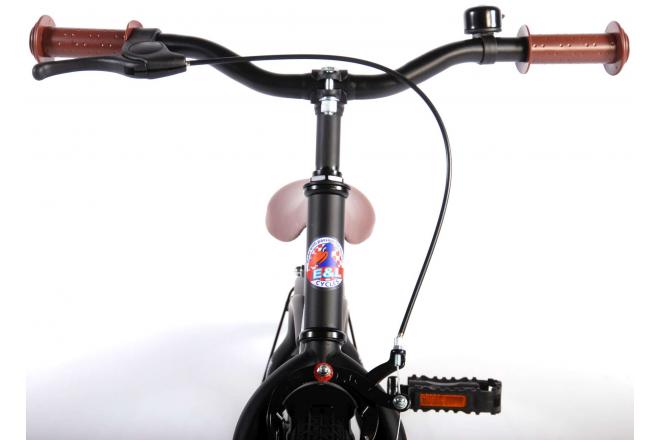 Volare Black Cruiser Kinderfahrrad - Jungen - 16 Zoll - Schwarz