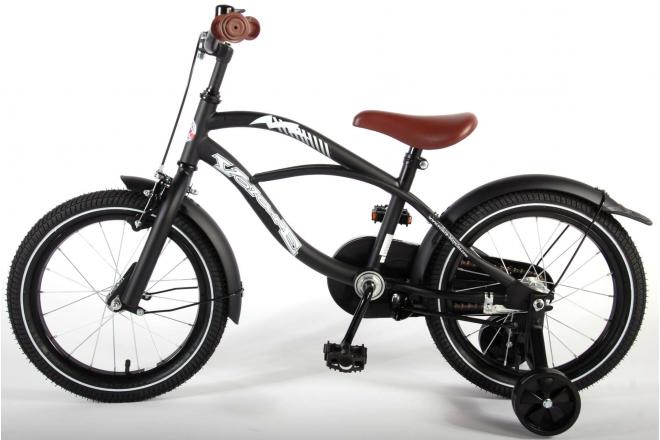 Volare Black Cruiser Kinderfahrrad - Jungen - 16 Zoll - Schwarz