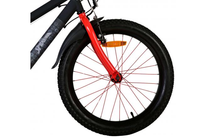 Spider-Man - Kinderfahrrad - Jungen - 20 Zoll - Mattschwarz - 2 Handbremsen